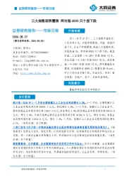 市场日报：三大指数弱势震荡 两市超4000只个股下跌