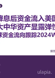 全球资金流向跟踪2024W36：联储口头降息后资金流入美国流出日本大中华资产显露弹性