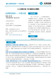 市场日报：三大指数收绿 两市量能低位震荡