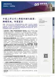 中美上市公司二季报回顾与展望：脚踏实地，仰望星空