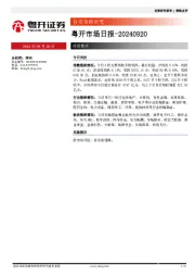 粤开市场日报