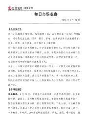 每日市场观察