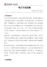 每日市场观察
