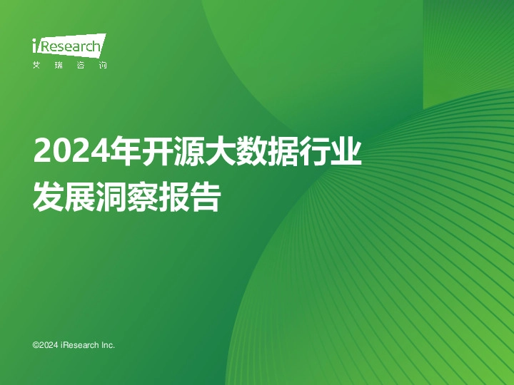 2024年开源大数据行业发展洞察报告
