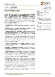 行业比较周报：如何定位并交易行业格局？