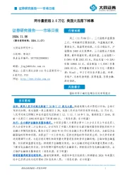 市场日报：两市量能超2.5万亿 美国大选落下帷幕