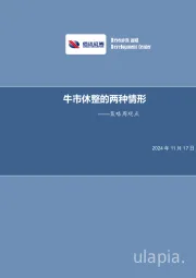 策略周观点:牛市休整的两种情形