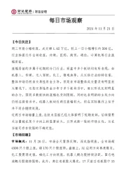 每日市场观察