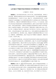 区域研究报告：山东省及下辖各市经济财政实力与债务研究(2024)