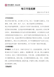 每日市场观察