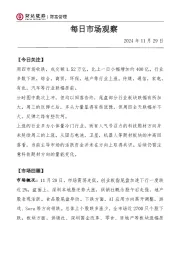 每日市场观察