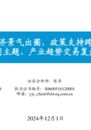 每周主题、产业趋势交易复盘和展望：谷子经济景气出圈，政策支持跨境电商