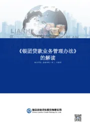 《银团贷款业务管理办法》的解读