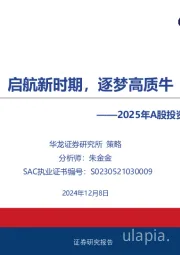 2025年A股投资策略报告：启航新时期，逐梦高质牛