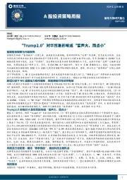 A股投资策略周报：“Trump2.0”对华贸易影响或“雷声大、雨点小”
