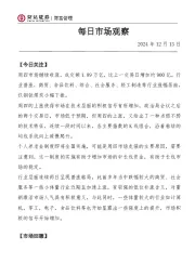 每日市场观察