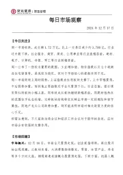 每日市场观察