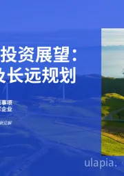 能源转型投资展望：2025年及长远规划：探讨能源转型投资的八大重点事项 以及塑造未来能源格局的领军企业
