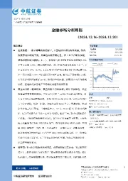 金融市场分析周报