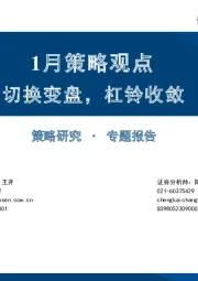 1月策略观点：切换变盘，杠铃收敛