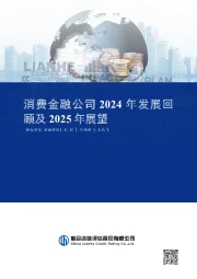 消费金融公司2024年发展回顾及2025年展望