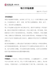 每日市场观察
