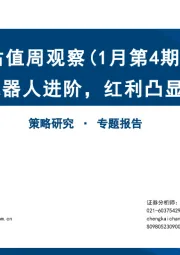 估值周观察（1月第4期） ：AI、机器人进阶，红利凸显性价比