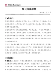 每日市场观察