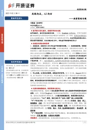 投资策略专题：关税向左，AI向右