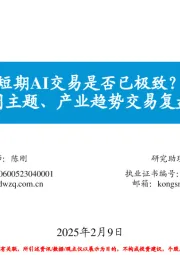 每周主题、产业趋势交易复盘和展望：短期AI交易是否已极致？