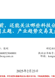 每周主题、产业趋势交易复盘和展望：两会前，还能关注哪些科技分支？