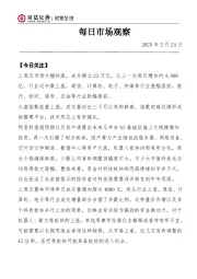 每日市场观察
