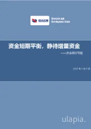 资金跟踪专题：资金短期平衡，静待增量资金