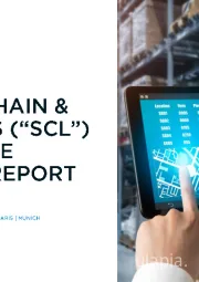 SUPPLY CHAIN & LOGISTICS ("SCL") SOFTWARE MARKET REPORT