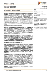 行业比较周报：俄乌若止战，潜在的外溢效应