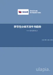 策略周观点：季节性分歧不改牛市趋势