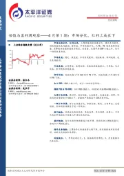 估值与盈利周观察——4月第1期：市场分化，红利上成长下