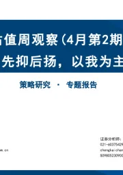 估值周观察（4月第2期）：先抑后扬，以我为主