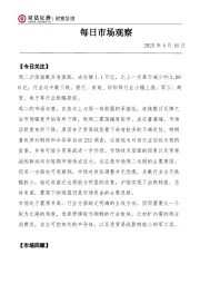 每日市场观察