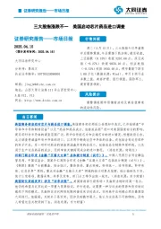 市场日报：三大股指涨跌不一 美国启动芯片药品进口调查