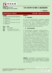 市场分析：汽车互联网行业领涨 A股震荡整固