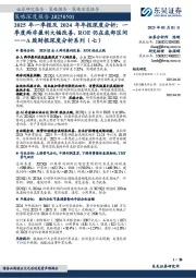 2025年一季报及2024年年报深度分析：一季度两非盈利大幅改善，ROE仍在底部区间——A股财报深度分析系列（七）