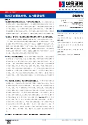 节后开启震荡反弹，五月震荡偏强