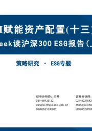 AI赋能资产配置（十三）：DeepSeek读沪深300 ESG报告（上篇）