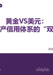 策略专题报告：黄金VS美元：美元资产信用体系的“双城记”
