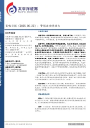 策略日报：警惕波动率放大