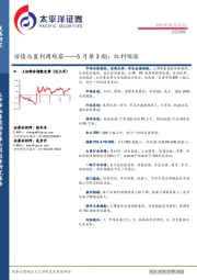 估值与盈利周观察——5月第3期：红利领涨