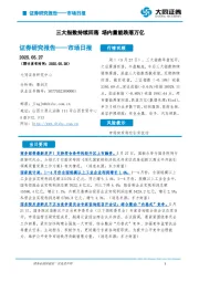 市场日报：三大指数持续回落 场内量能跌落万亿