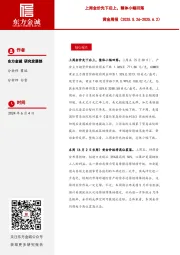 黄金周报：上周金价先下后上，整体小幅回落