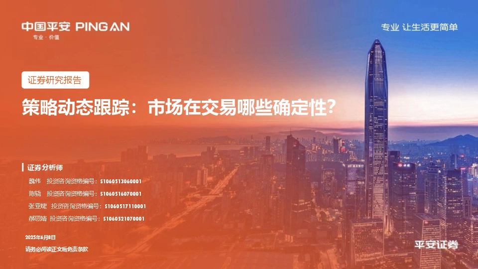 策略动态跟踪：市场在交易哪些确定性？